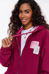 Bag of Bouquets zip-up hoodie